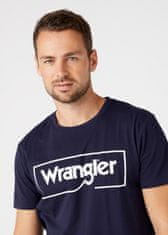 Wrangler Pánské tričko WRANGLER W7H3D3114 FRAME LOGO TEE NAVY Velikost: M