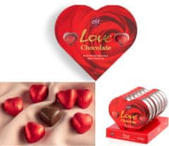 ELIT mléčná čokoládová bonboniéra ve tvaru srdce 105g