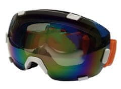 ACRAsport B298-B lyžařské brýle s velkým zorníkem, bílé