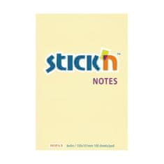 HOPAX Samolepící blok Stick'n 21014 | 101x150 mm, 100 listů, čistý papír, pastelově žlutá