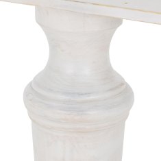 WOMO-DESIGN Sada 2 stolových noh 80x72x21 cm Bílé masivní drevo