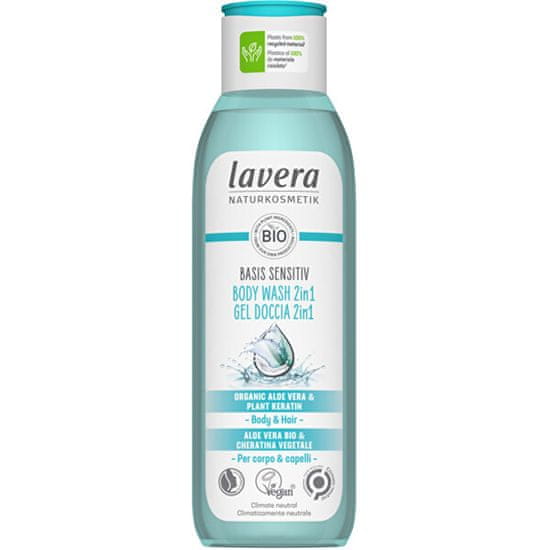 Lavera Sprchový gel na tělo a vlasy s neutrální přírodní vůní pro suchou a citlivou pokožku 2 v 1 Basis sen
