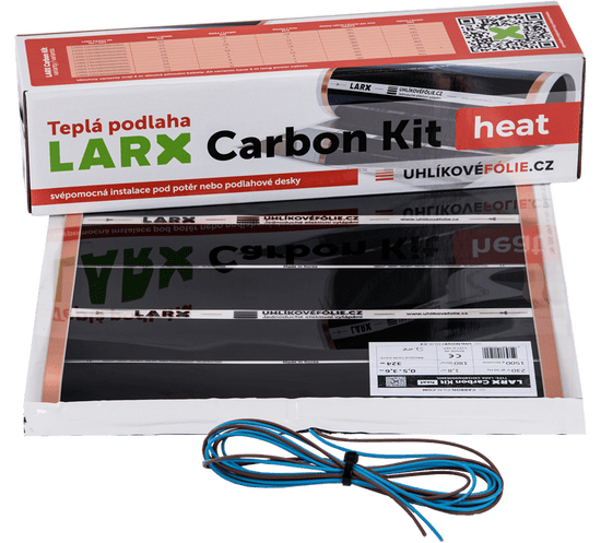 LARX Carbon Kit heat 360 W, topná fólie pro svépomocnou instalaci, délka 4,0 m, šířka 0,5 m