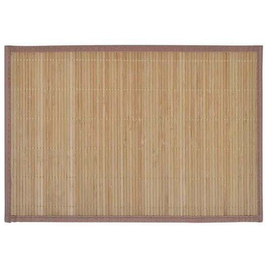 Vidaxl 6 ks bambusových prostírání 30 x 45 cm
