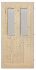 Hdveře Palubkové dveře 2xsklo, pravá, 70 cm