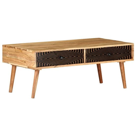 Greatstore Konferenční stolek 100 x 50 x 39 cm masivní akáciové dřevo