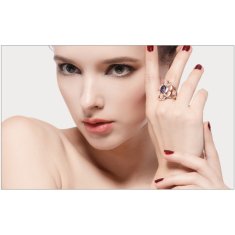 Éternelle Exkluzivní prsten se Swarovski krystalem, opálem a zirkony