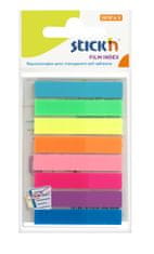 HOPAX Samolepící záložky Stick'n 21401 | 45x8 mm, 8x20 lístků, 8 neonových barev