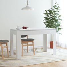 shumee Jídelní stůl bílý 120 x 60 x 76 cm dřevotříska