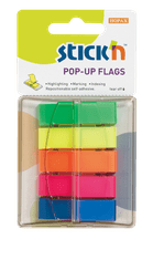 HOPAX Samolepící záložky Pop-Up Stick'n 26029 | 45x12 mm, 5x40 lístků, 5 barev