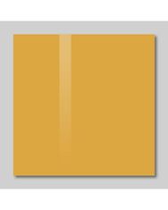 SMATAB® skleněná magnetická tabule žlutá neapolská 48 × 48 cm
