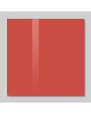 SMATAB® skleněná magnetická tabule červená korálová 48 × 48 cm