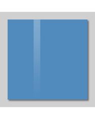 SMATAB® skleněná magnetická tabule modrá ocelová 100 x 65 cm