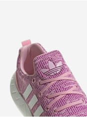 Adidas Růžové holčičí žíhané boty adidas Originals Swift Run 22 39