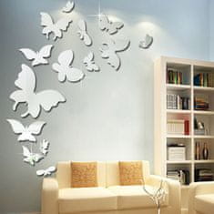 IZMAEL Zrcadlové samolepky na zeď-Butterfly KP16826