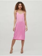 VILA Růžové basic šaty VILA Amazed M