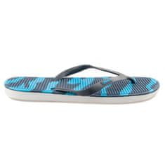 Amiatex Modré perfektní žabky na léto + Ponožky Gatta Calzino Strech, odstíny modré, 36