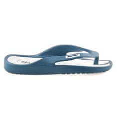 Amiatex Tmavě modré pohodlné žabky na léto + Ponožky Gatta Calzino Strech, odstíny modré, 36