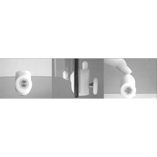 Mereo Kora Lite sprchový kout, R550, 80x80x185 cm, chrom ALU, sklo čiré 4 mm CK35133Z - Mereo