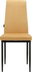Danish Style Jídelní židle Kelly (SADA 2 ks), žlutá