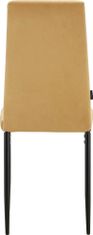 Danish Style Jídelní židle Kelly (SADA 2 ks), žlutá