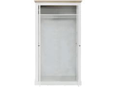 Danish Style Šatní skříň Biden, 180 cm, bílá