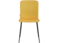 Danish Style Jídelní židle Fatima (SADA 2 ks), tkanina, žlutá