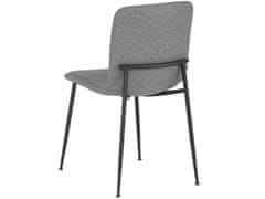 Danish Style Jídelní židle Fatima (SADA 2 ks), tkanina, antracitová