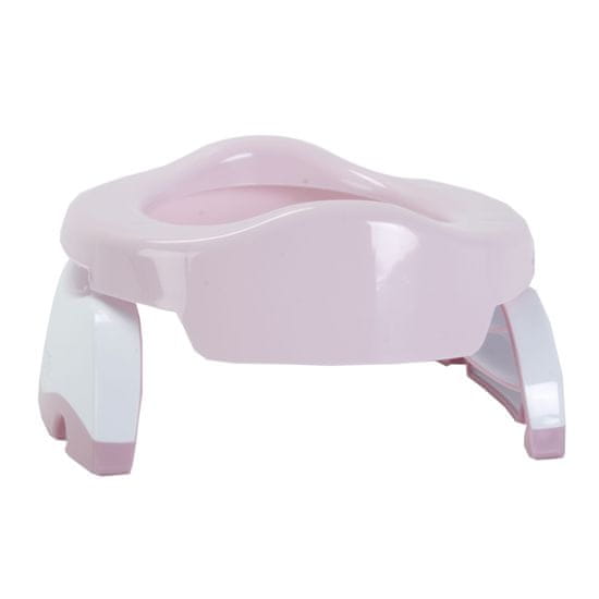 Potette Plus 2v1 - cestovní nočník / redukce na WC - pastelová růžová / bílá