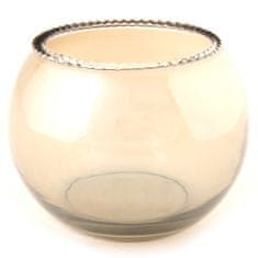 Home&Styling Skleněný svícen na čajové svíčky, průměr 10 cm