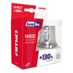 AMIO Halogenové žárovky Duo blister (2ks) H4 12V 60 / 55W LUMITEC LIMITED + 130%