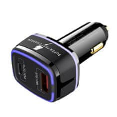 Blitzwolf BW-SD8 autonabíječka USB / USB-C 100W, černá