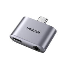 Ugreen CM231 adaptér USB-C / 3.5mm mini jack, šedý
