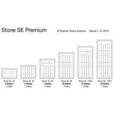 Rottner Stone SE 100L EL Premium stěnový trezor bílý | Elektronický zámek | 49 x 103 x 50.5 cm