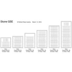 Rottner Stone GSE 70 MC Premium stěnový trezor bílý | Mechanický | 70 x 70 x 50.5 cm