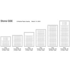 Rottner Stone GSE 80 EL Premium stěnový trezor bílý | Elektronický zámek | 70 x 80 x 50.5 cm