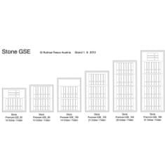 Rottner Stone GSE 100 Premium stěnový trezor bilý | Trezorový zámek na klíč | 70 x 100 x 50.5 cm