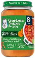 Gerber Organic 100% rostlinný příkrm cizrna s rajčatovou omáčkou a mrkví 6x190 g