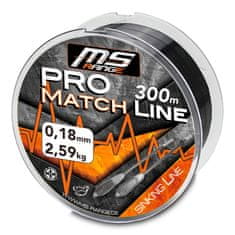 MS Range vlasec Pro Match Line 300 m 0,13 mm