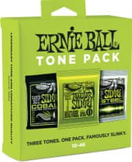 Ernie Ball 3331 Tone Pack - Regular Slinky Electric Strings 3-pack(Slinky, Cobalt, M-Steel) .010-.046 - struny na elektrickou kytaru - 3ks