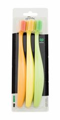Promis 3ks toothbrush soft, orange, yellow, green