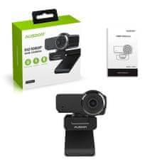AUSDOM AW635 webkamera s mikrofonem Full HD 1080p, černá