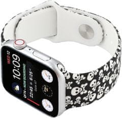 4wrist Silikonový řemínek pro Apple Watch - Skulls & Bones 42/44/45/49 mm