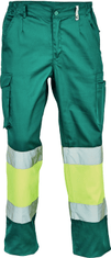 Cerva Group BILBAO HV kalhoty zelená/žlutá 60