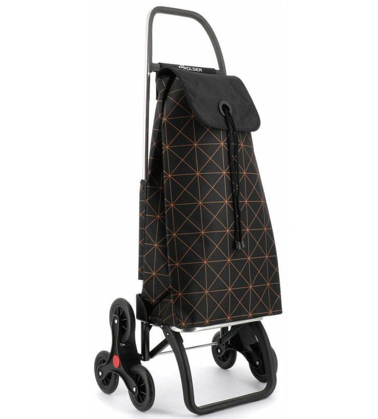 Levně Rolser I-Max Star 6 nákupní taška s kolečky do schodů, černo-oranžová