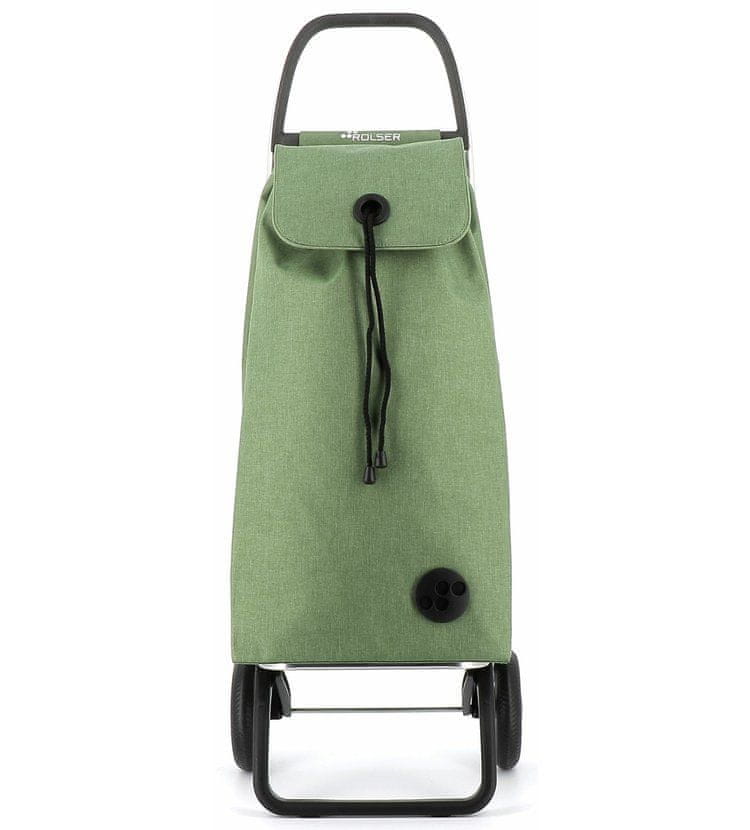 Rolser I-Max Jean Tweed 2 nákupní taška na kolečkách, zelená
