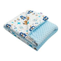 NEW BABY Dětská deka z Minky s výplní Varianta: 80x102 cm - modrá
