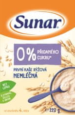 Sunar první kaše rýžová nemléčná 3x 220 g