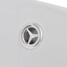Vidaxl Luxusní keramické oválné umyvadlo s přepadem - 59 x 38,5 cm
