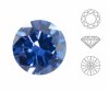 5ks crystal sapphire blue 206 round brilliant cut